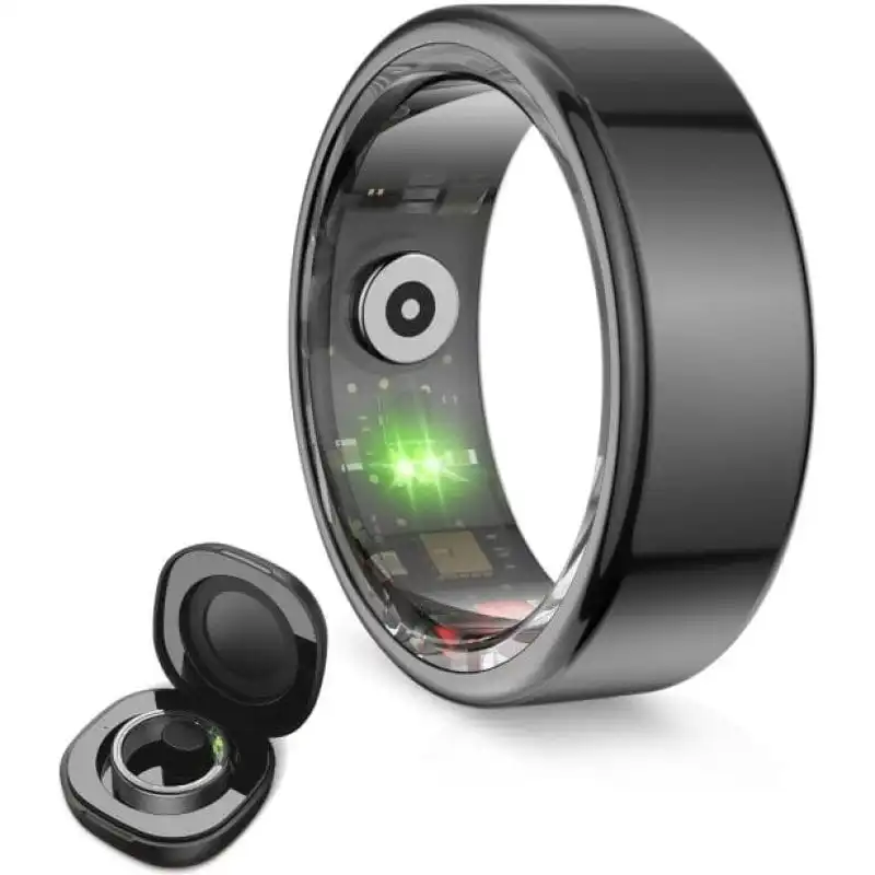 Ksix Saturn Anillo Inteligente Talla M 19,8mm 15mAh Negro