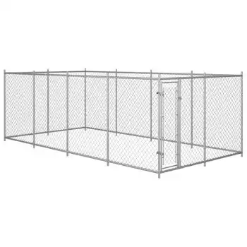 Perrera De Exterior | Jaula Para Perro | Parque Para Mascotas 8x4x2 M Cfw783710