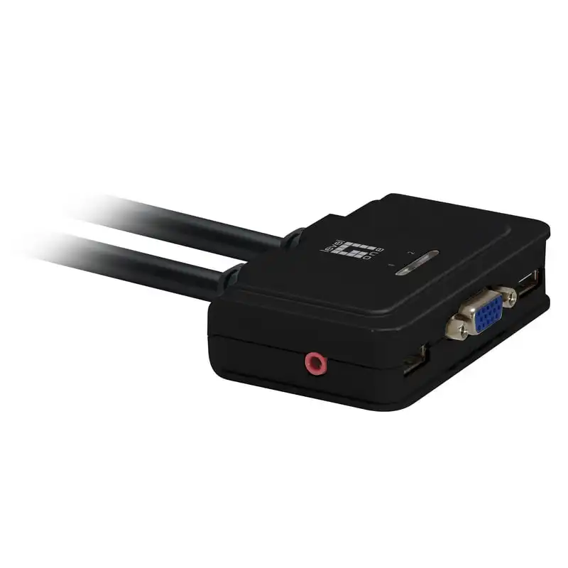 LevelOne KVM 2 Puertos USB + Audio