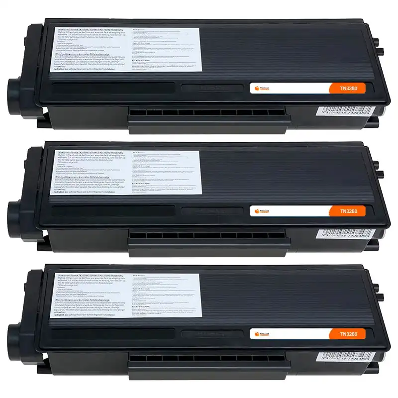 Pccom Essential Tóner Compatible Brother TN3130/TN3170/TN3230/TN3280 Negro Pack 3