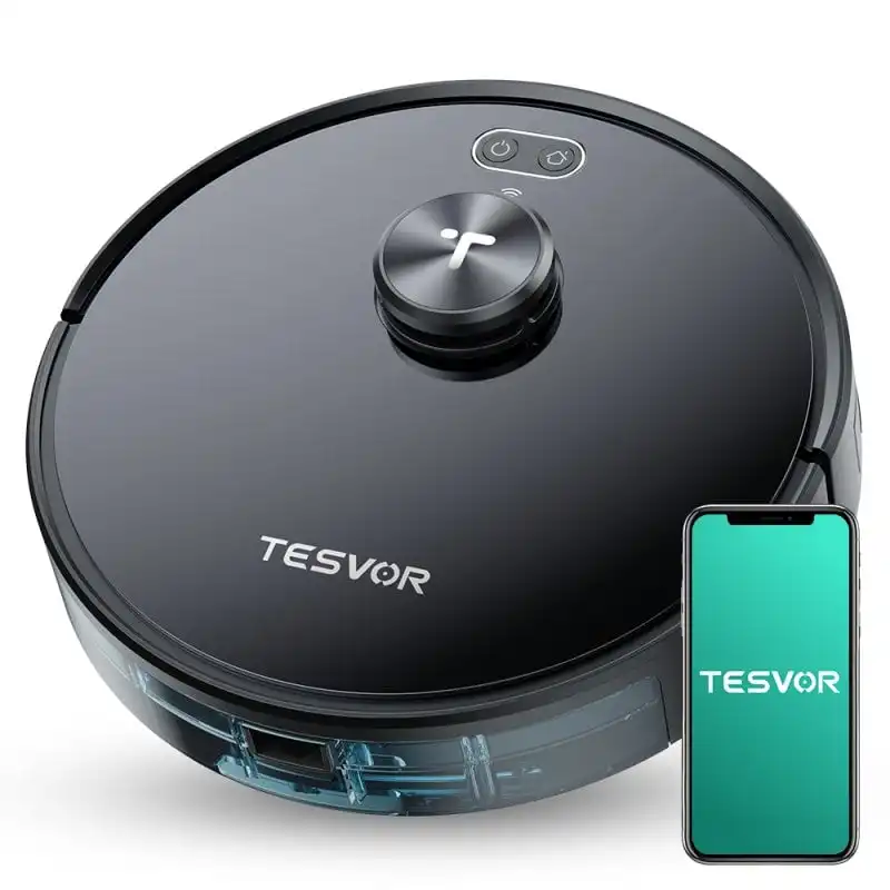 Tesvor S4 Robot Aspirador con Navegación Láser Gris Espacial