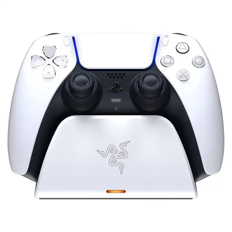 Razer Base de Carga Rápida para Mando Inalámbrico DualSense de PS5 Blanca