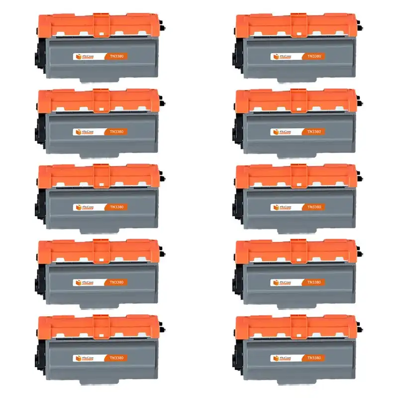 Pccom Essential Brother Tn3330/tn3380 Tóner Compatible Negro Pack 10