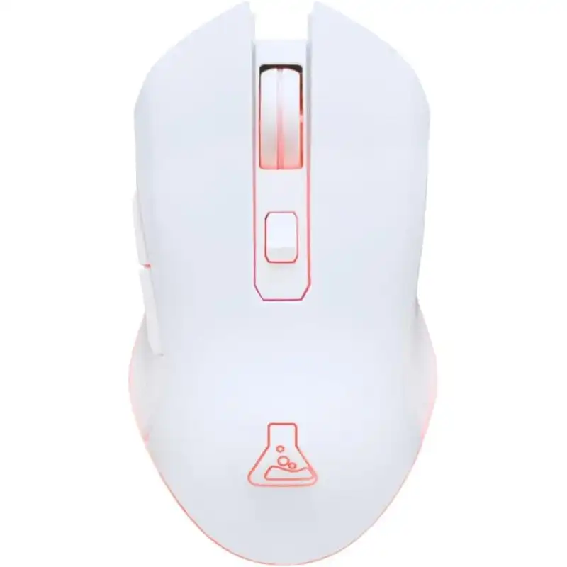 The G-Lab Kult Helium WL Ratón Gaming Inalámbrico RGB 6400 DPI Blanco