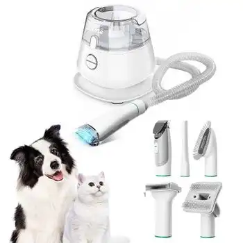 Aspiradora Cortapelos Para Mascota Inse P20 5 En 1 Blanco