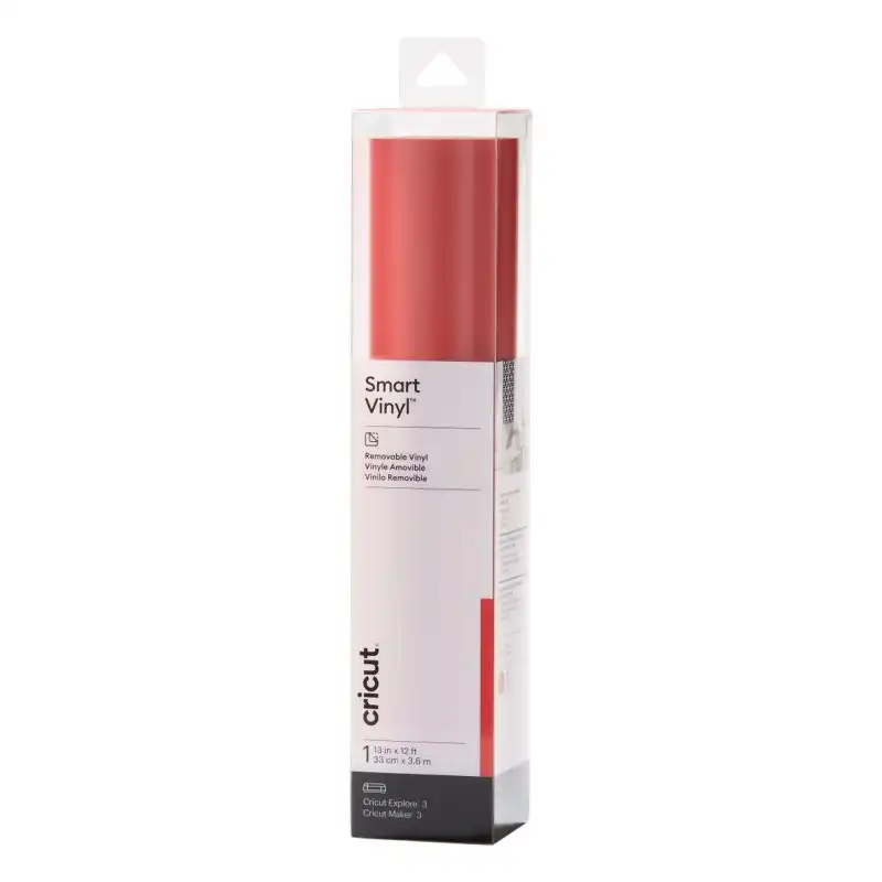 Cricut Smart Vinyl Vinilo de Transferencia Térmica Extraíble 3.7m Rojo