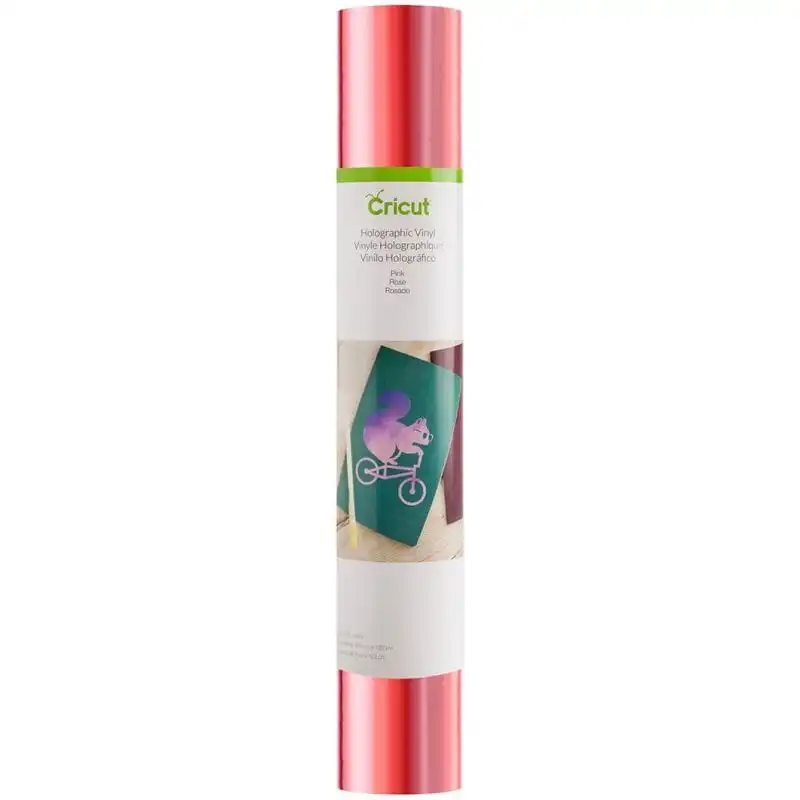 Cricut Vinilo Adhesivo 30.5 x 122 cm Rosa Holográfico