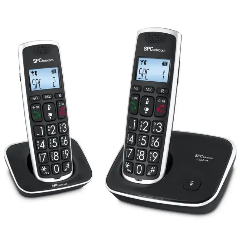 SPC Comfort Kaisser Dúo Teléfono Inalámbrico Negro