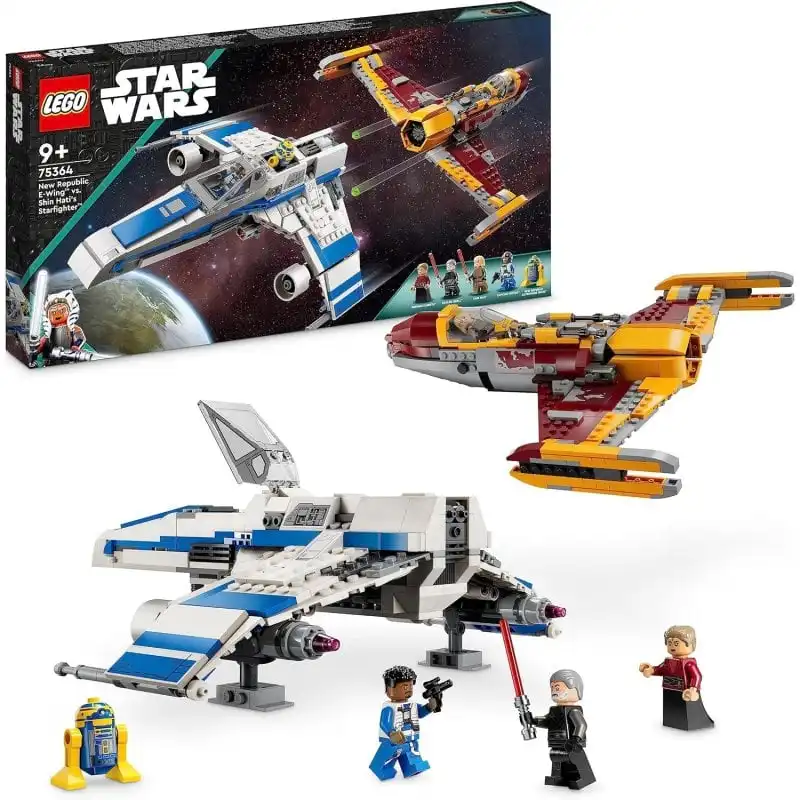 Lego Star Wars Ala-E de la Nueva República vs Caza Estelar de Shin Hati