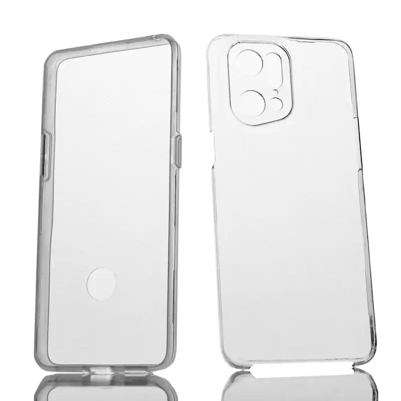 Max Power Digital Funda Doble Cara 360 Grados Silicona Transparente Para Oppo Find X5 Pro