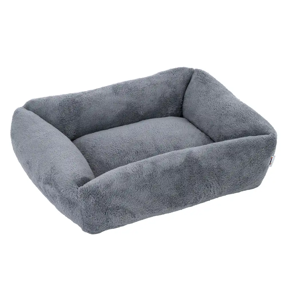 Cama TIAKI Lazy Bear gris oscuro para perros  - M: 70 x 55 x 20 cm (L x An x Al)