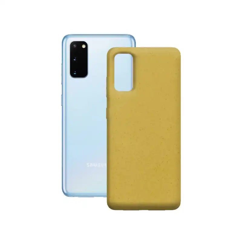 Ksix Eco-Friendly Funda Amarilla para Samsung Galaxy S20 Plus