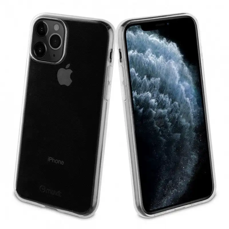 Muvit for Change Recycletek Funda Transparente Antibacteriana para iPhone 11
