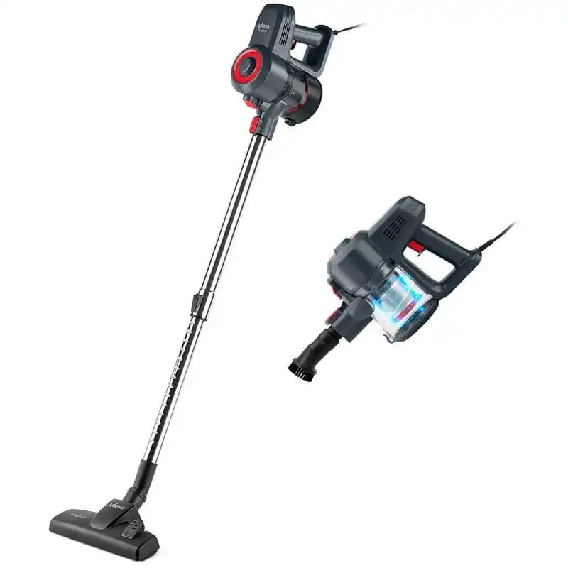 Ufesa Tropical Aspirador Escoba/Mano con Cable 600W Gris/Rojo
