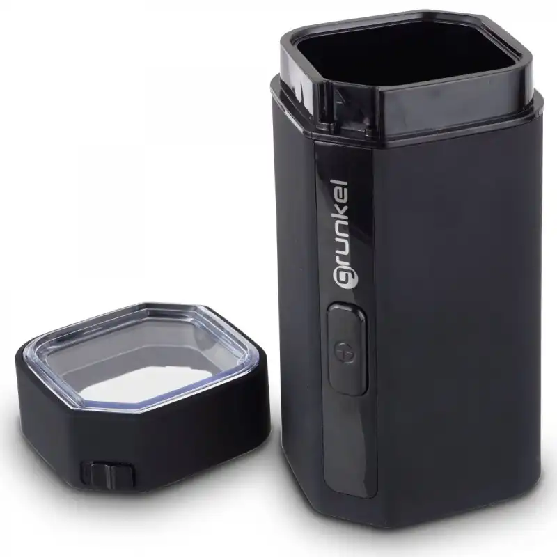 Grunkel MO-150R Molinillo Eléctrico de Cafe 150W con 50g de capacidad Negro