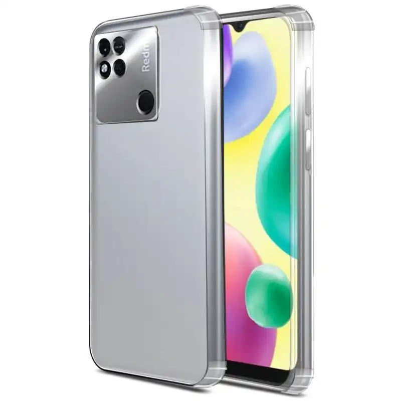 PcCom Essential Funda Antishock Transparente para Xiaomi Redmi 10A