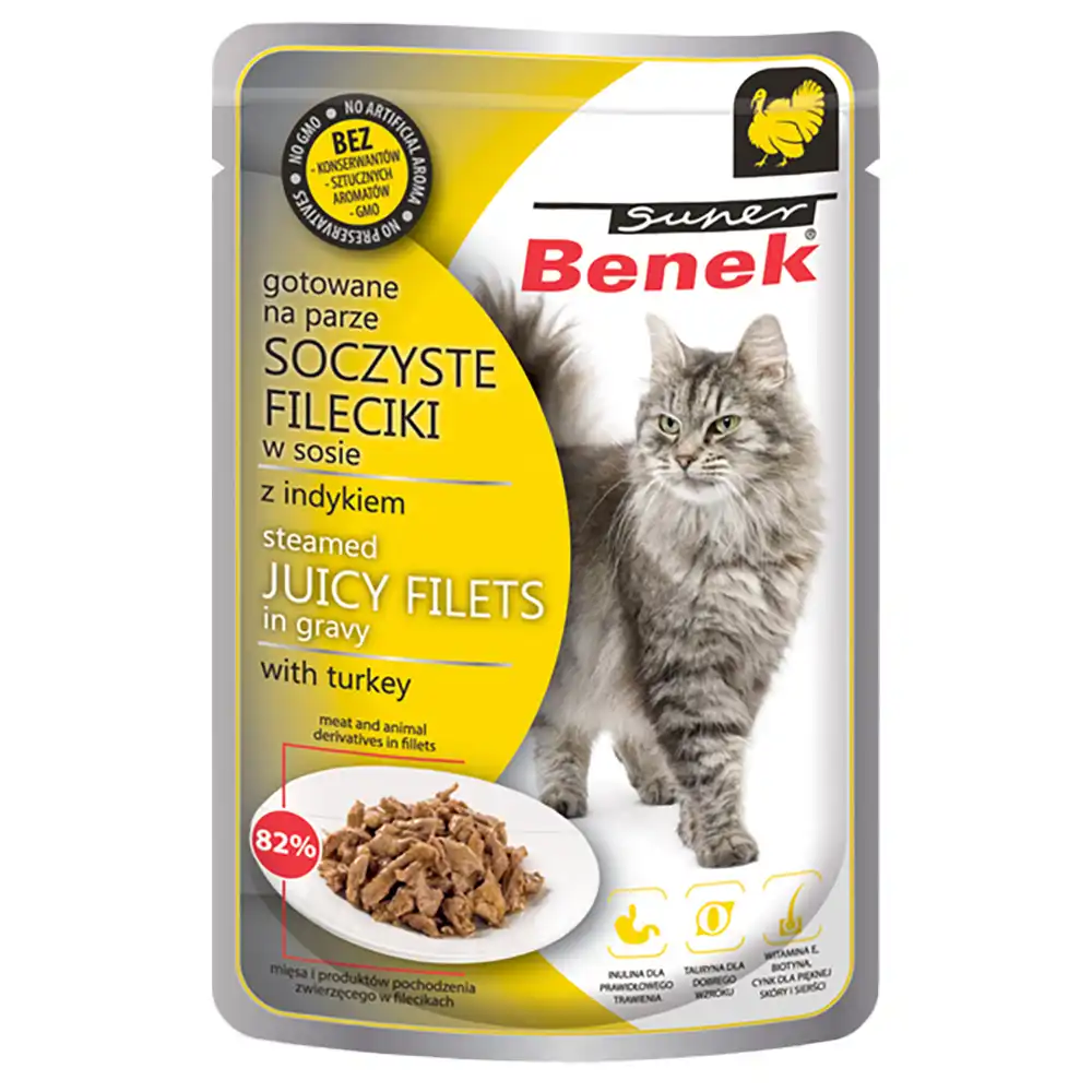 Super Benek filetes en salsa 28 x 85 g - Pavo