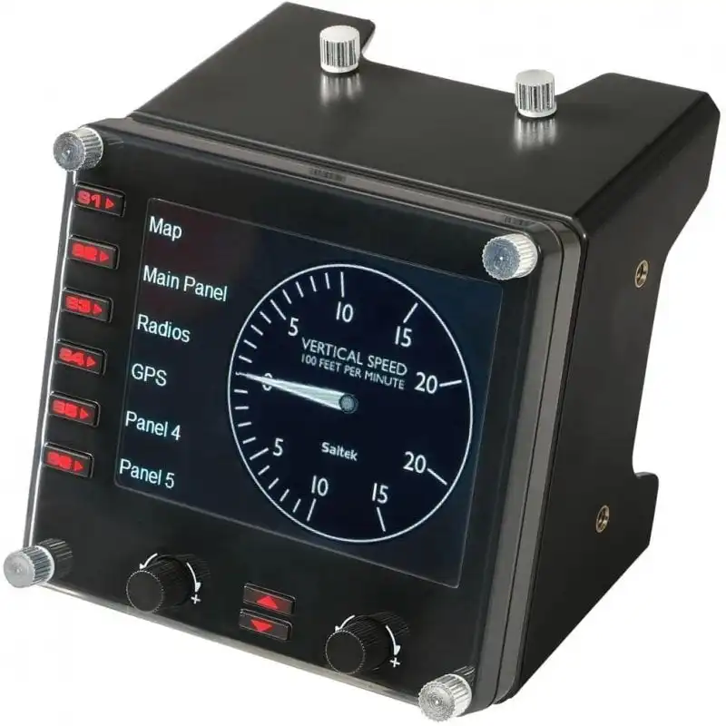 Logitech G Saitek Pro Flight Controlador de Simulación de Panel LCD Multi-Instrumento Profesional