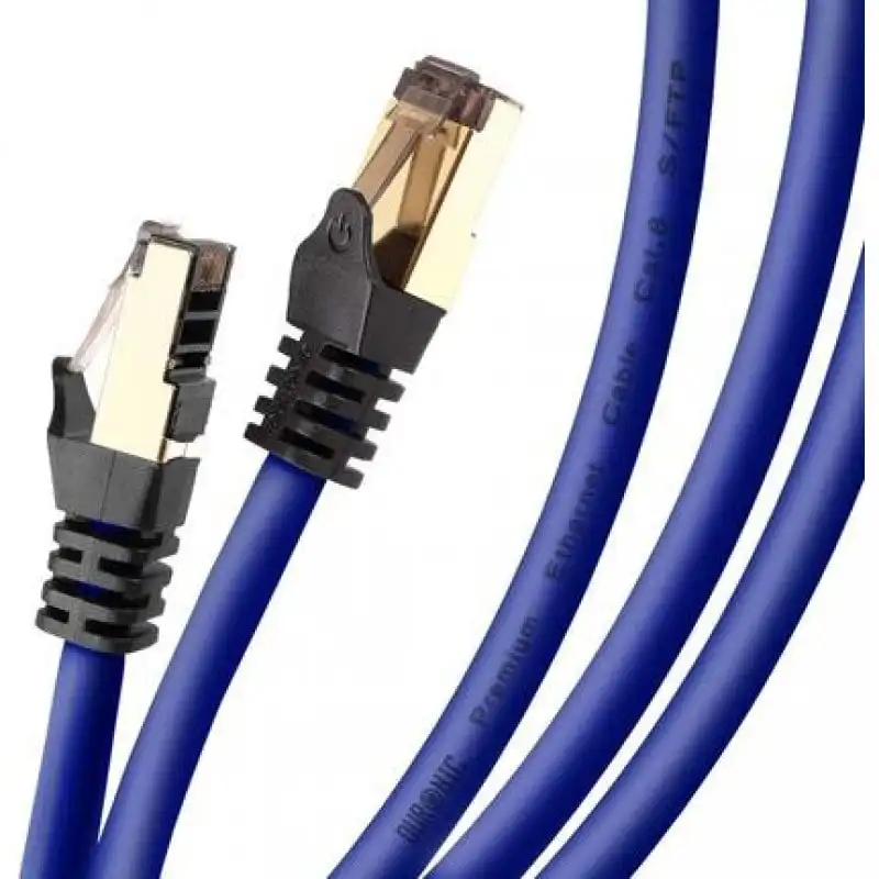 Duronic Cable de Red SFTP Cat8 2m Azul