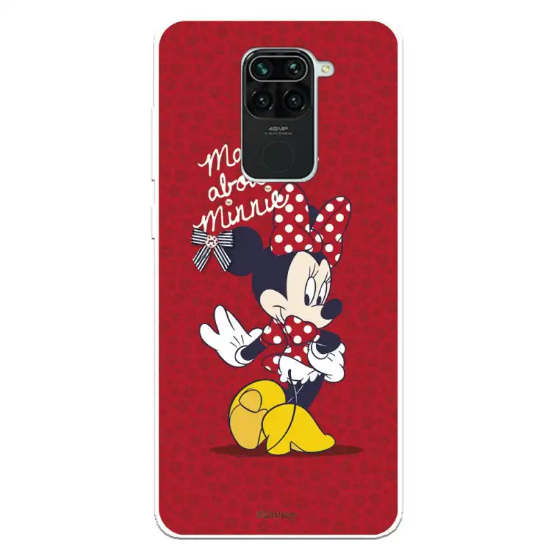 Funda Oficial Clásicos de Disney Minnie Mad About para Xiaomi Redmi Note 9