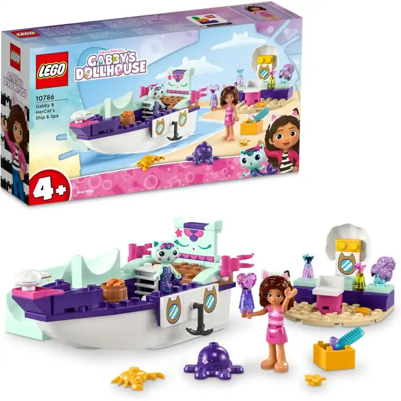 Lego Casa de Muñecas de Gabby Barco y SPA de Gabby y Siregata