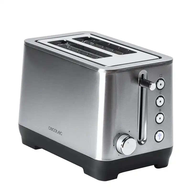 Cecotec BigToast Double Tostadora 2 Ranuras 1000W Acero Inoxidable