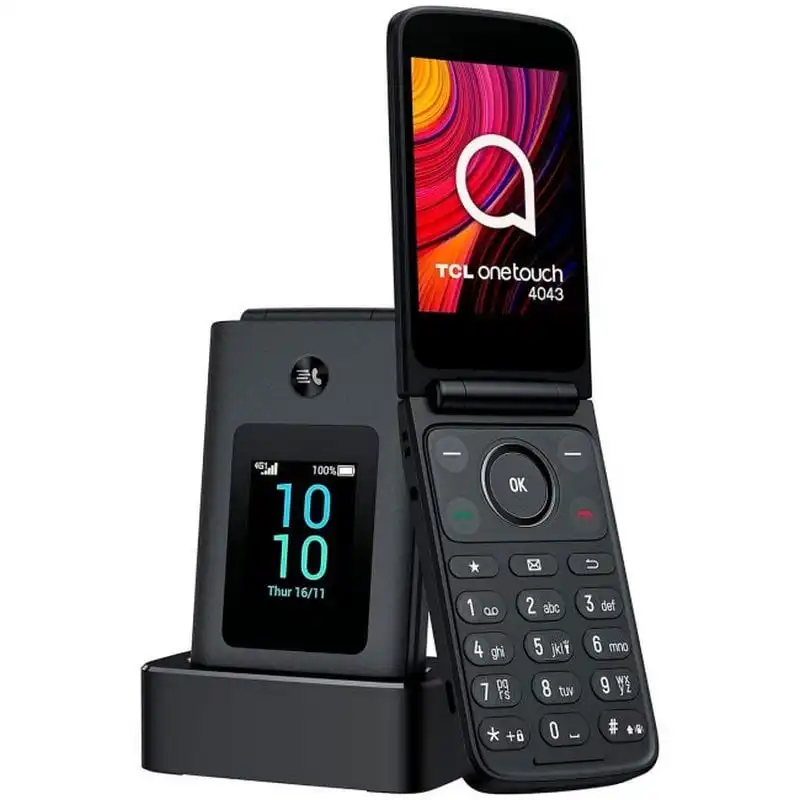 TCL One Touch 4043D 4G 3.2" Teléfono para Personas Mayores con Botón SOS Negro Libre