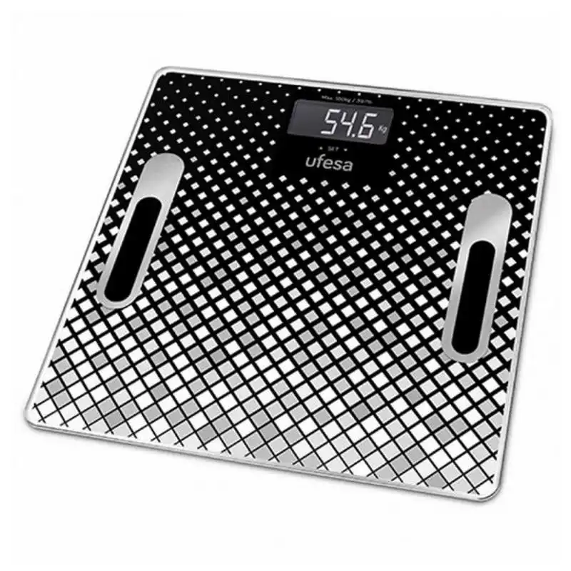 Ufesa BE1855 Báscula de Baño Negra/Gris