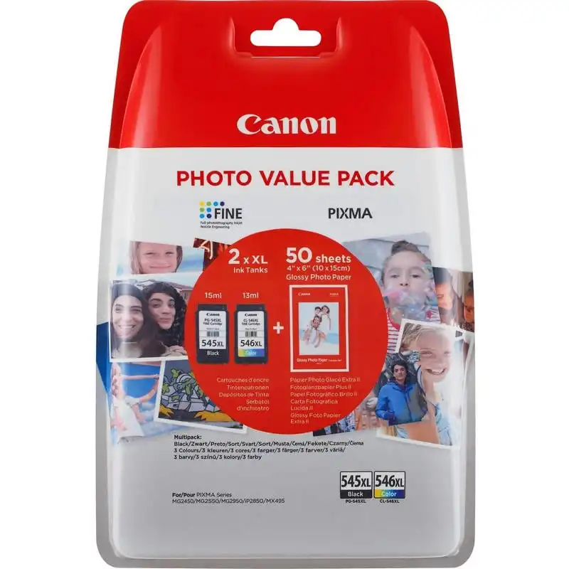 Canon PG-545XL/CL546XL Multipack Original Negro/Color