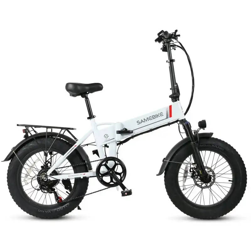 Samebike Lotdm200-ii Bicicleta Eléctrica 500w Batería 48v13ah 20" Blanca
