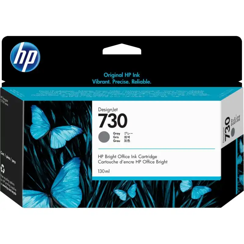 Cartucho de Tinta Original HP 730 Gris