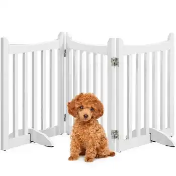Barrera De Seguridad Para Perros Plegable Parque Para Perro De Madera