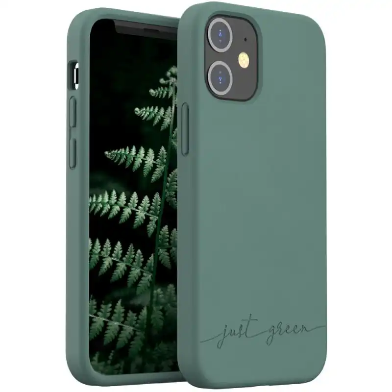 Just Green Carcasa Verde Biodegradable para iPhone 12 Mini