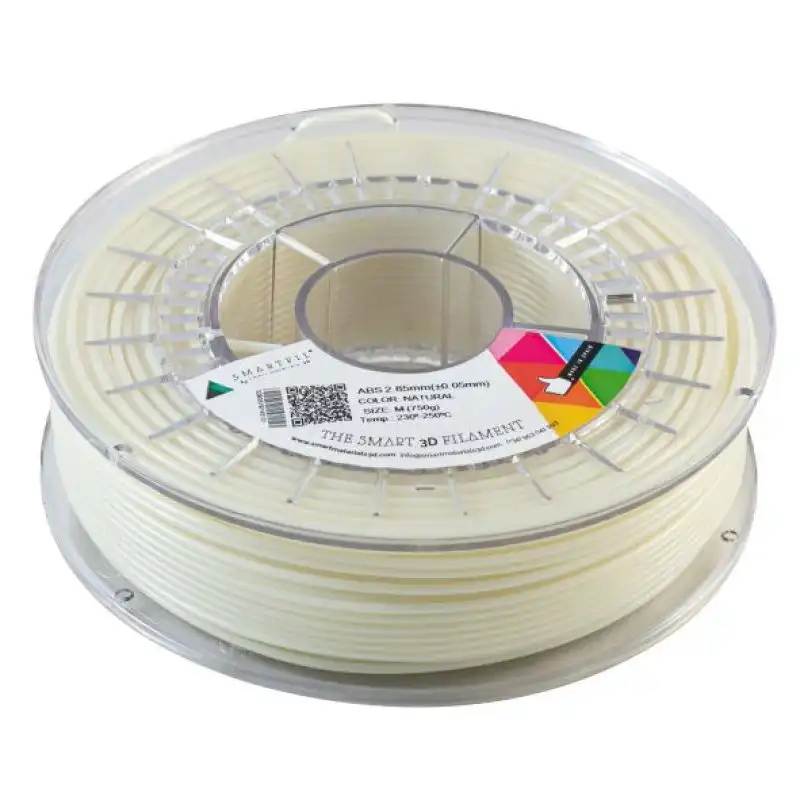 Smartfil ABS Filamento 3D Acabado Liso con Acetona 2.85mm 750g Natural
