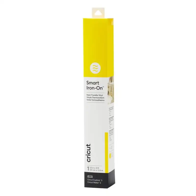 Cricut Smart Iron-On Vinilo de Transferencia Térmica Permanente 0.9m Amarillo