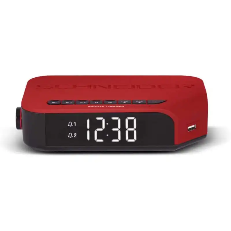 Schneider VIVA Radio Despertador Rojo