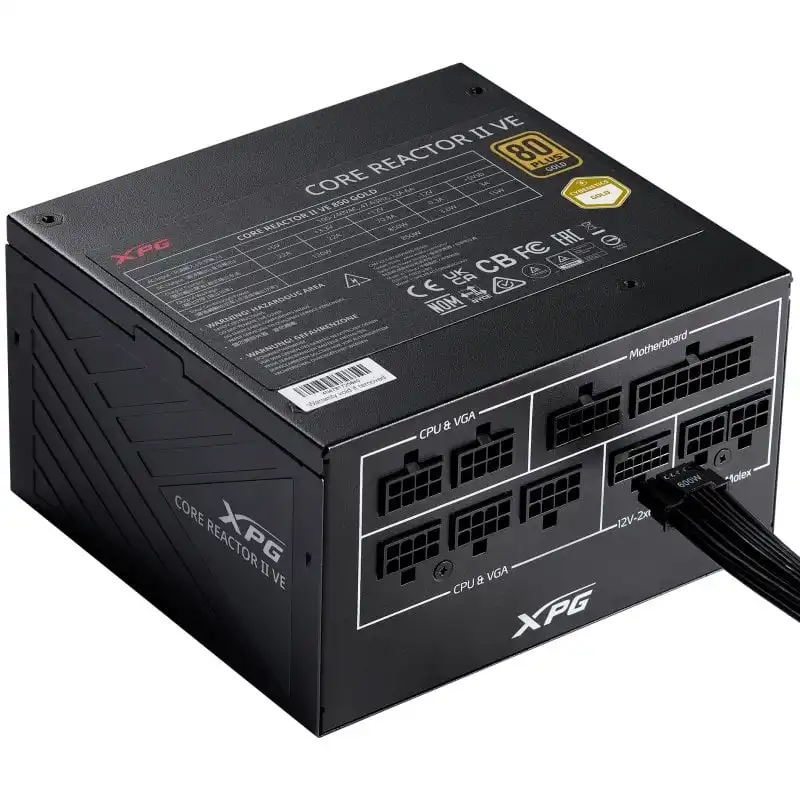 XPG CORE REACTOR II VE ATX 3.1 PCIe 5.1 750W 80 Plus Gold Modular