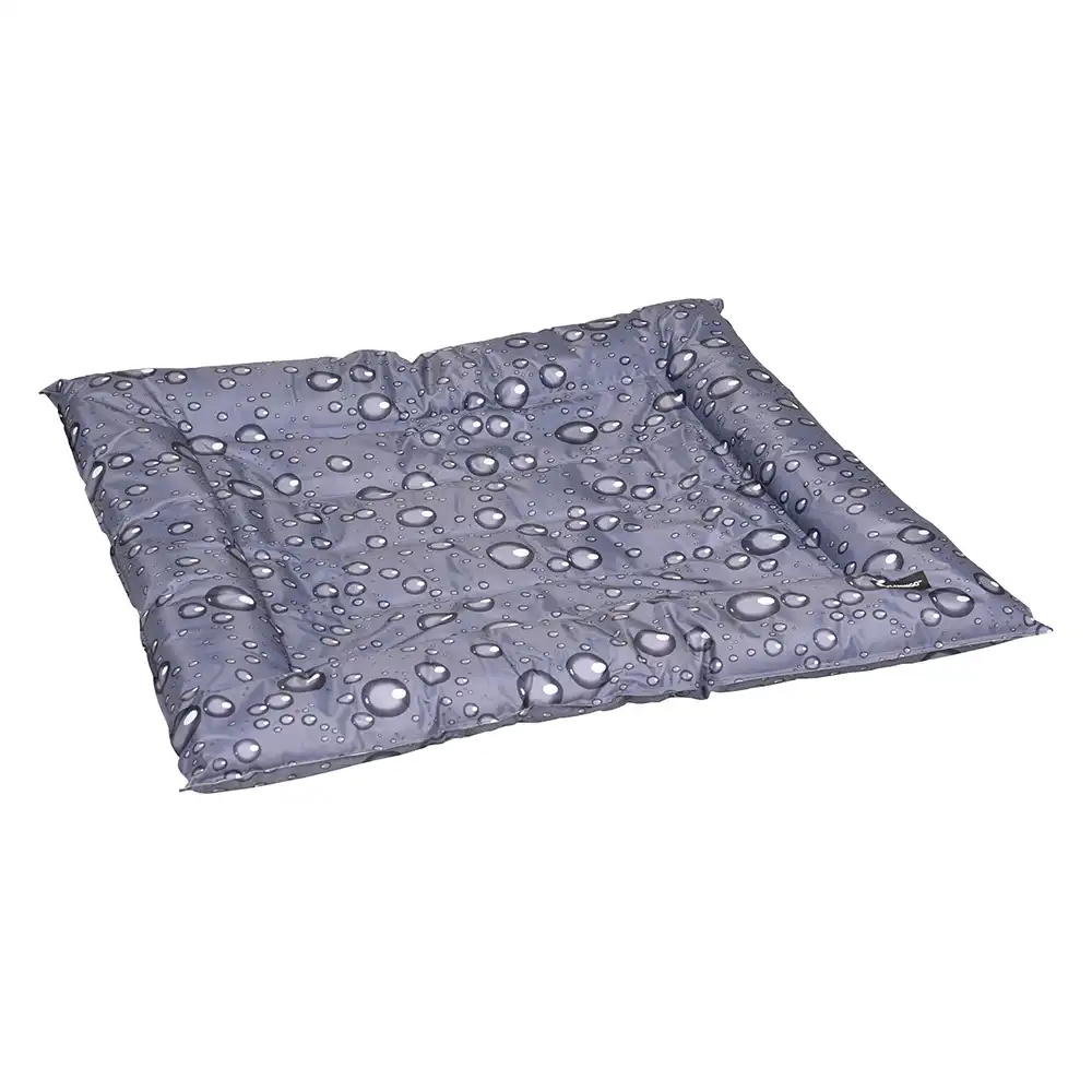 Cama refrigerante Flamingo Fresk Drop, gris - Talla M: 76 x 66 cm (L x An)