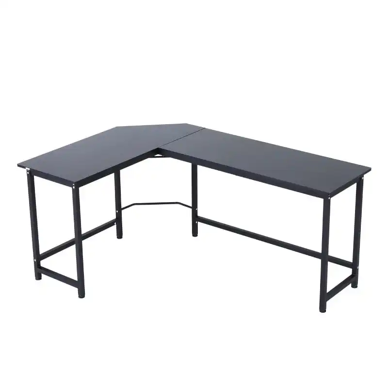 Vinsetto Mesa Esquinera de Oficina 168x120x75cm Negra