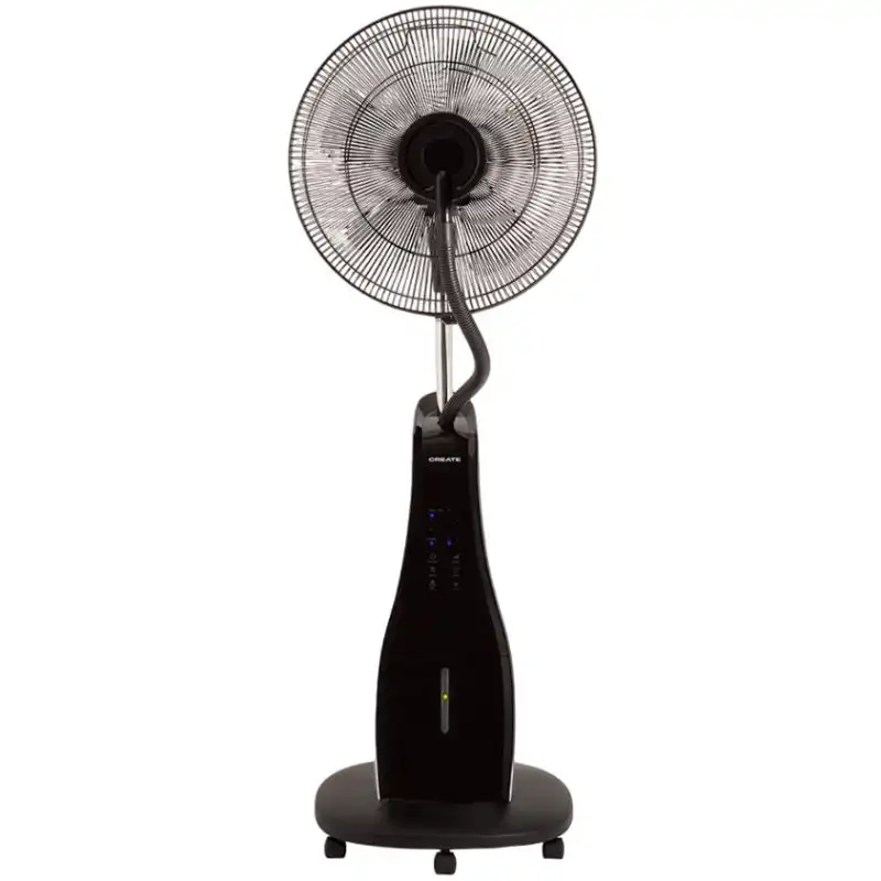 Create Air Mist Ventilador de Pie de Exterior con Nebulizador Oscilante Ultrasilencioso 90W Negro
