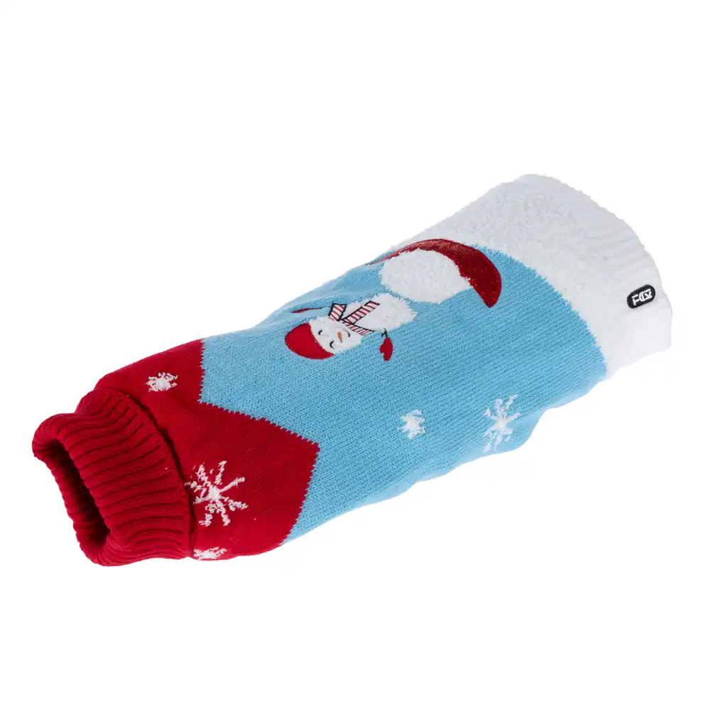 Jersey TIAKI Muñeco de nieve para perros - aprox. 35 cm de largo de espalda