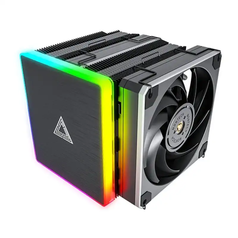 Montech Metal DT24 Premium Ventilador CPU 2x120mm ARGB Negro