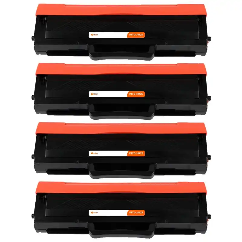 Pccom Essential Tóner Compatible con Samsung MLT-D1042S/MLT-D1042X Negro Pack 4