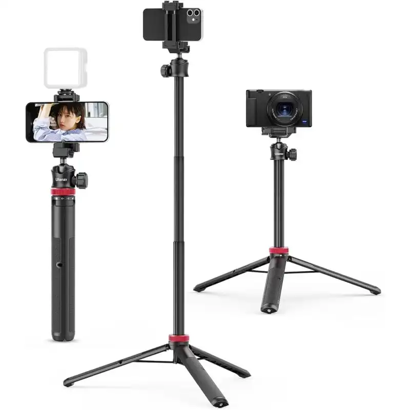 Ulanzi MT-44 Palo de Selfie Trípode con Abrazadera para Móvil 145cm Negro