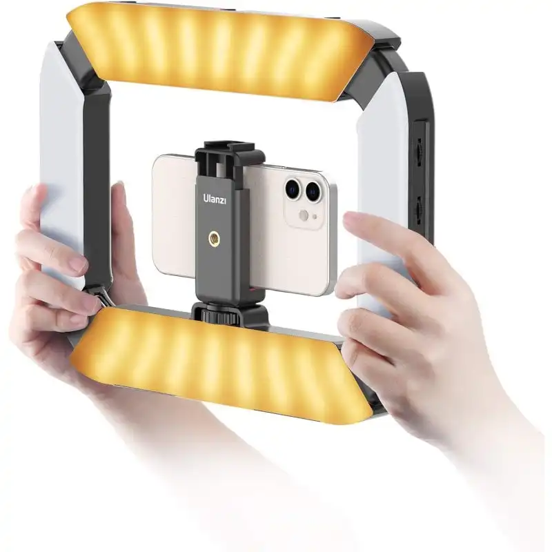 Ulanzi U200 Anillo de Luz para Grabación Móvil/DSLR 2500K-8500K con Batería Recargable