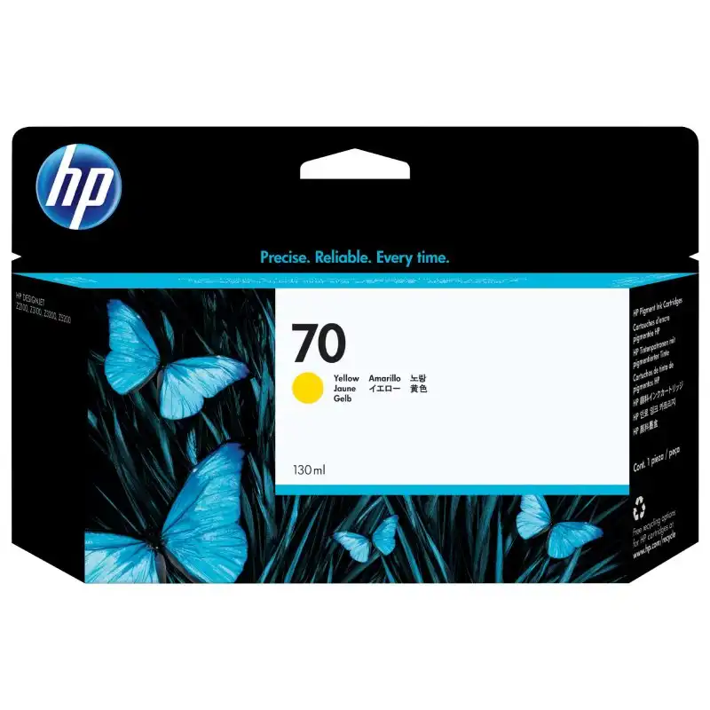 Cartucho de Tinta Original HP 70 Amarillo