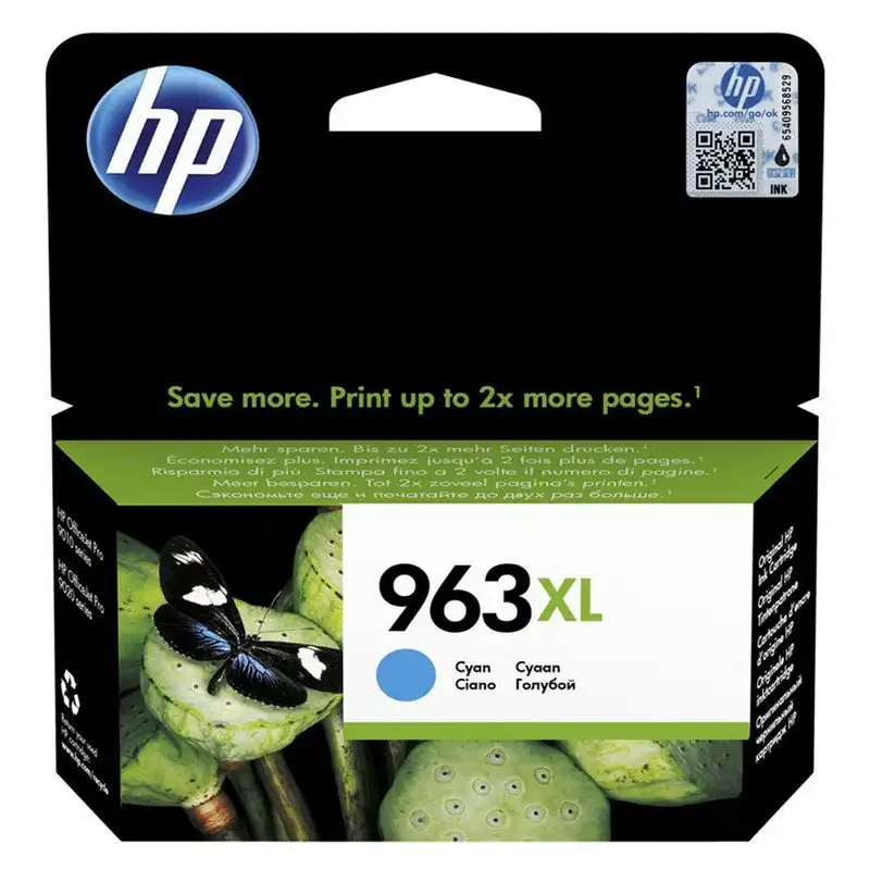 Cartucho de Tinta Original HP 963XL Cian Alta Capacidad