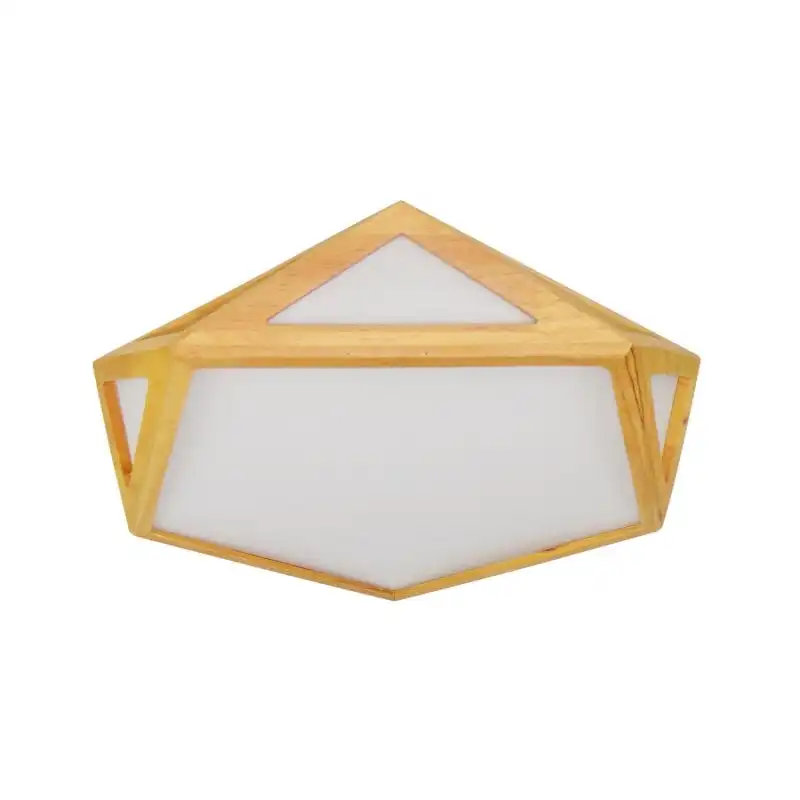 Efectoled Plafón Led 20w De Madera Cct Seleccionable Altigen Madera
