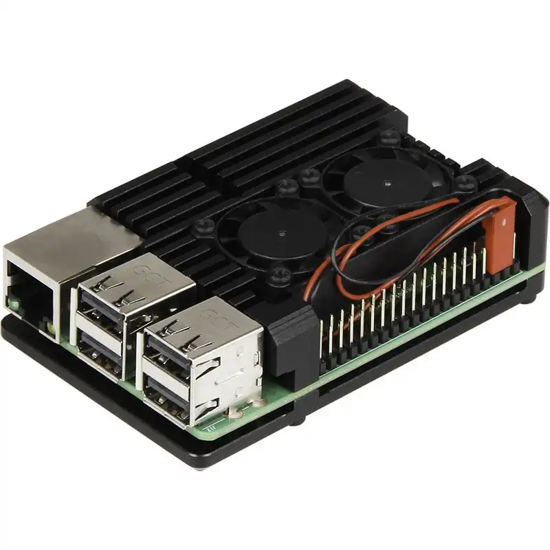 Joy-It RB-ALUcase+07FAN Armor Case Block Aktive para Raspberry Pi