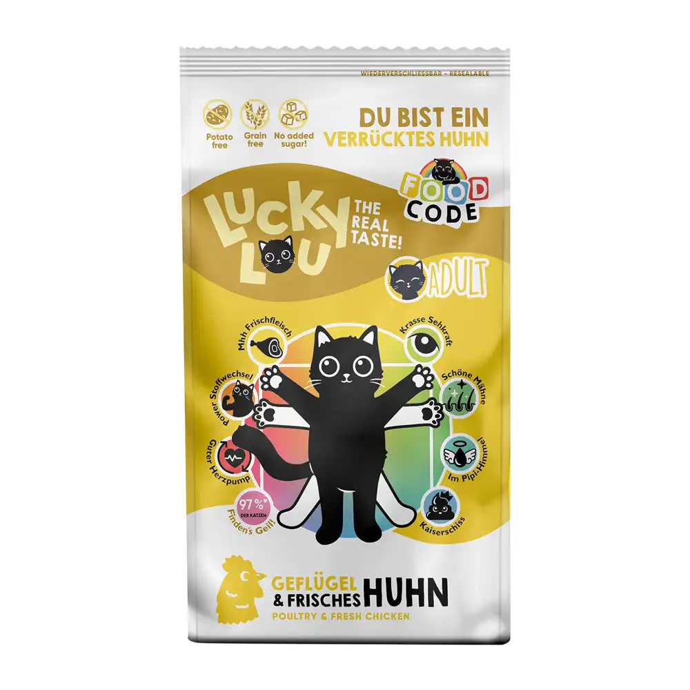 Lucky Lou Adult Ave y pollo - 340 g